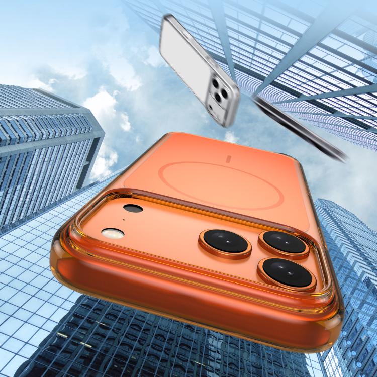 Custodia magnetica antiurto per telefono in policarbonato traslucido., For iPhone 17 Pro Max, For iPhone 17 Pro