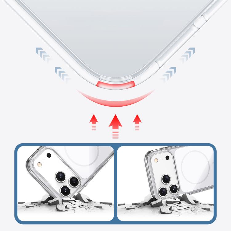 Custodia magnetica antiurto per telefono in policarbonato traslucido., For iPhone 17 Pro Max, For iPhone 17 Pro