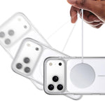 Custodia magnetica antiurto per telefono in policarbonato traslucido., For iPhone 17 Pro Max, For iPhone 17 Pro