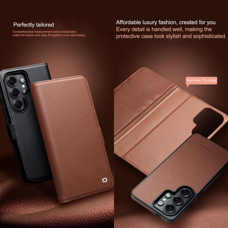 Custodia per telefono in vera pelle QIALINO Classics 3rd, For Samsung Galaxy S26 Ultra 5G