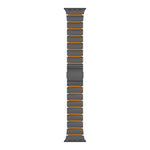 Cinturino per orologio in lega di titanio e silicone con chiusura magnetica a una perlina, For Apple Watch 46mm / 49mm / 45mm / 44mm, For Apple Watch 42mm / 41mm / 40mm / 38mm