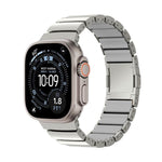 Cinturino per orologio in lega di titanio e silicone con chiusura magnetica a una perlina, For Apple Watch 46mm / 49mm / 45mm / 44mm, For Apple Watch 42mm / 41mm / 40mm / 38mm