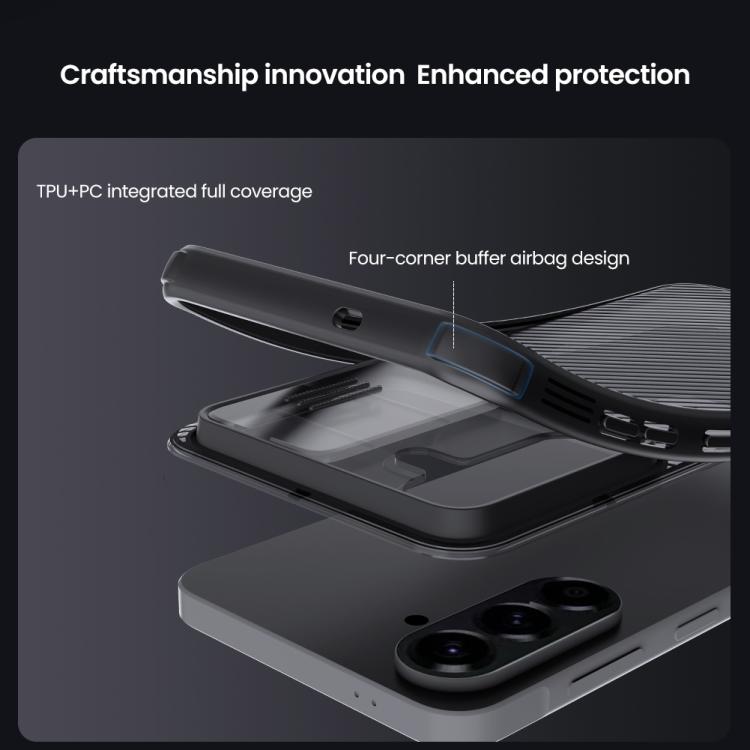 Custodia per telefono NILLKIN Black Mirror Pro Series Camshield per PC, For Samsung Galaxy A57 5G, For Samsung Galaxy A37 5G