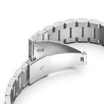 Cinturino per orologio in lega di titanio con fibbia piatta pieghevole a tre perline., For OPPO Watch X2 / Watch X