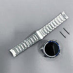 Cinturino per orologio in lega di titanio con fibbia piatta pieghevole a tre perline., For OPPO Watch X2 / Watch X
