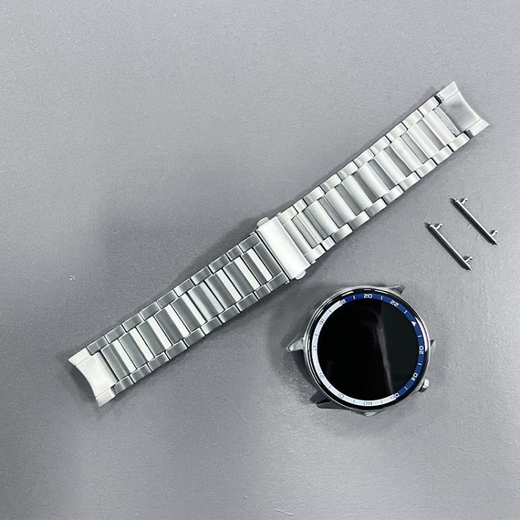 Cinturino per orologio in lega di titanio con fibbia piatta pieghevole a tre perline., For OPPO Watch X2 / Watch X