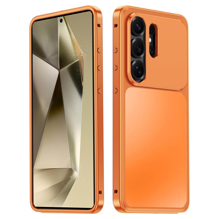 Custodia per telefono in metallo con fibbia magnetica, For Samsung Galaxy S26 Ultra 5G, For Samsung Galaxy S25 Ultra 5G, For Samsung Galaxy S24 Ultra 5G, For Samsung Galaxy S23 Ultra 5G