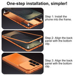 Custodia per telefono in metallo con fibbia magnetica, For Samsung Galaxy S26 Ultra 5G, For Samsung Galaxy S25 Ultra 5G, For Samsung Galaxy S24 Ultra 5G, For Samsung Galaxy S23 Ultra 5G