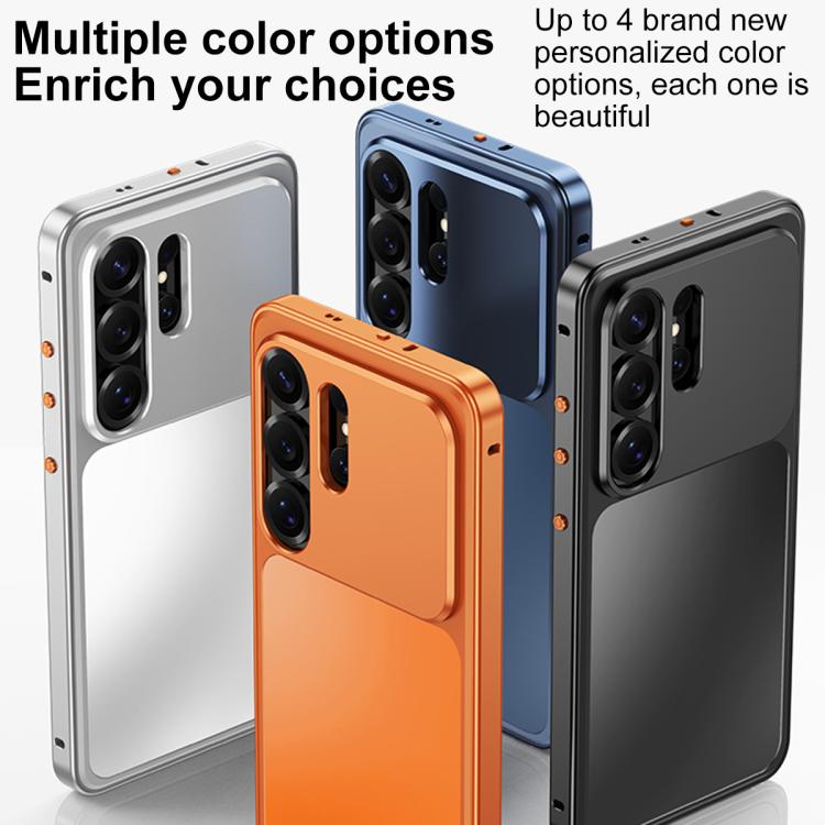Custodia per telefono in metallo con fibbia magnetica, For Samsung Galaxy S26 Ultra 5G, For Samsung Galaxy S25 Ultra 5G, For Samsung Galaxy S24 Ultra 5G, For Samsung Galaxy S23 Ultra 5G