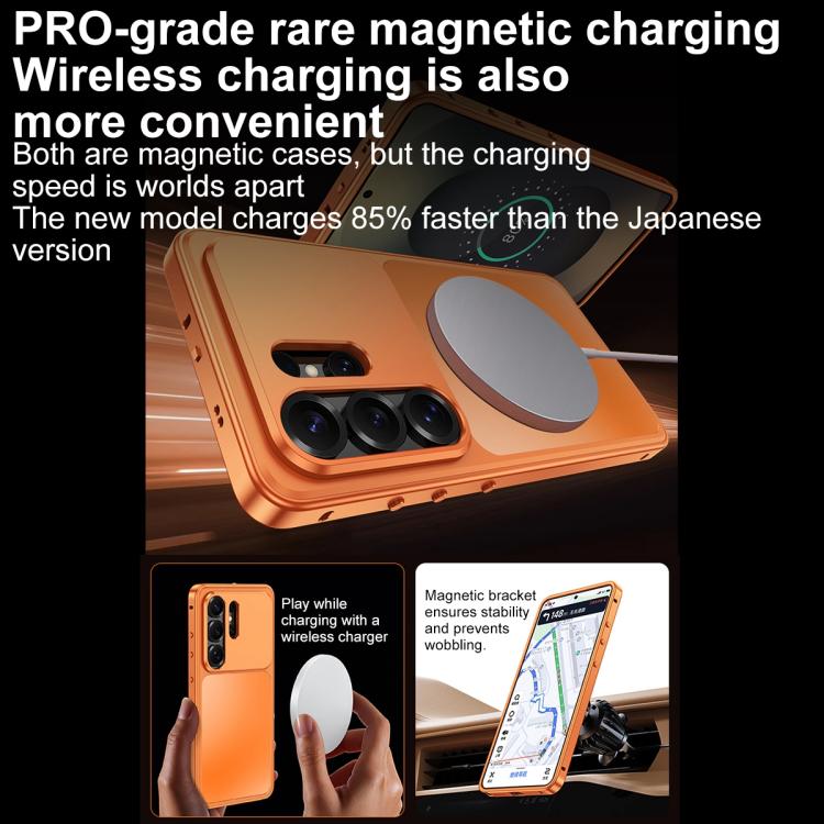 Custodia per telefono in metallo con fibbia magnetica, For Samsung Galaxy S26 Ultra 5G, For Samsung Galaxy S25 Ultra 5G, For Samsung Galaxy S24 Ultra 5G, For Samsung Galaxy S23 Ultra 5G