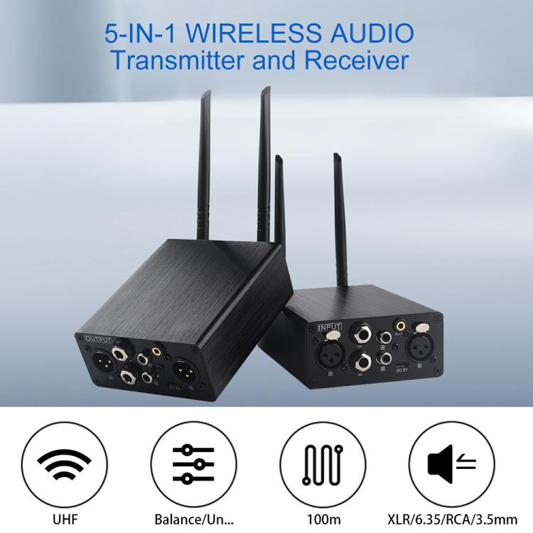 Set trasmettitore e ricevitore audio wireless XLR AU680A, US Plug, EU Plug, UK Plug, AU Plug