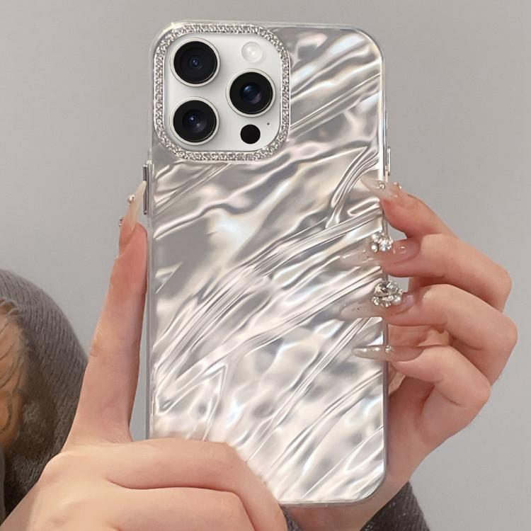 Custodia per telefono con cornice per lenti in strass e design rugoso, For iPhone 15 Pro, For iPhone 15, For iPhone 14, For iPhone 14 Pro, For iPhone 14 Pro Max, For iPhone 13 Pro Max, For iPhone 13 Pro, For iPhone 13