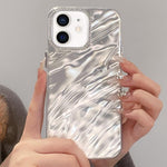 Custodia per telefono con cornice per lenti in strass e design rugoso, For iPhone 12, For iPhone 12 Pro Max, For iPhone 12 Pro, For iPhone 11