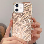 Custodia per telefono con cornice per lenti in strass e design rugoso, For iPhone 12, For iPhone 12 Pro Max, For iPhone 12 Pro, For iPhone 11