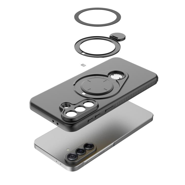 Custodia per telefono Ring Shield MagSafe in TPU con supporto girevole a 360 gradi, For Samsung Galaxy A57 5G, For Samsung Galaxy A37 5G, For Galaxy A17 5G