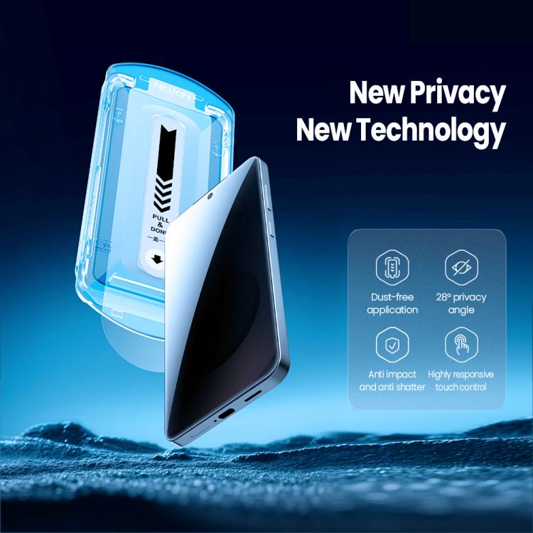 Pellicola protettiva in vetro temperato NILLKIN Guardian Full Coverage Privacy, For Samsung Galaxy S26+ 5G, For Samsung Galaxy S26 Ultra 5G, For Samsung Galaxy S26 5G