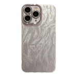 Custodia per telefono laser in garza effetto piuma con pellicola protettiva per l'obiettivo., For iPhone 11 Pro