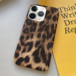 Custodia per telefono in PU con stampa leopardata e texture effetto pelle., For iPhone 13 Pro, For iPhone 13, For iPhone 12, For iPhone 12 Pro Max, For iPhone 12 Pro, For iPhone 11 Pro Max, For iPhone 11, For iPhone 11 Pro