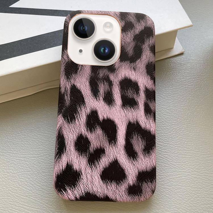 Custodia per telefono in PU con stampa leopardata e texture effetto pelle., For iPhone 15 Pro, For iPhone 15 Plus, For iPhone 15, For iPhone 14 Plus, For iPhone 14, For iPhone 14 Pro, For iPhone 14 Pro Max, For iPhone 13 Pro Max