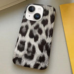 Custodia per telefono in PU con stampa leopardata e texture effetto pelle., For iPhone 15 Pro, For iPhone 15 Plus, For iPhone 15, For iPhone 14 Plus, For iPhone 14, For iPhone 14 Pro, For iPhone 14 Pro Max, For iPhone 13 Pro Max