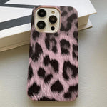 Custodia per telefono in PU con stampa leopardata e texture effetto pelle., For iPhone 17 Pro Max, For iPhone 17 Pro, For iPhone 17, For iPhone 16 Pro Max, For iPhone 16 Pro, For iPhone 16 Plus, For iPhone 16, For iPhone 15 Pro Max