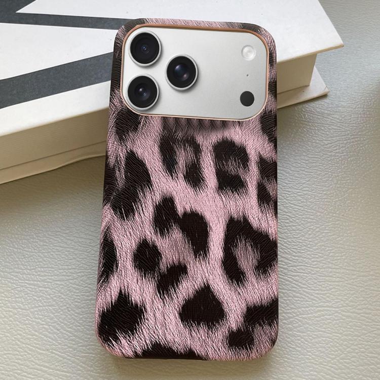 Custodia per telefono in PU con stampa leopardata e texture effetto pelle., For iPhone 17 Pro Max, For iPhone 17 Pro, For iPhone 17, For iPhone 16 Pro Max, For iPhone 16 Pro, For iPhone 16 Plus, For iPhone 16, For iPhone 15 Pro Max