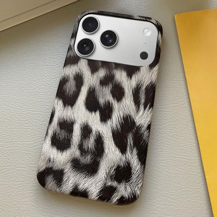 Custodia per telefono in PU con stampa leopardata e texture effetto pelle., For iPhone 17 Pro Max, For iPhone 17 Pro, For iPhone 17, For iPhone 16 Pro Max, For iPhone 16 Pro, For iPhone 16 Plus, For iPhone 16, For iPhone 15 Pro Max