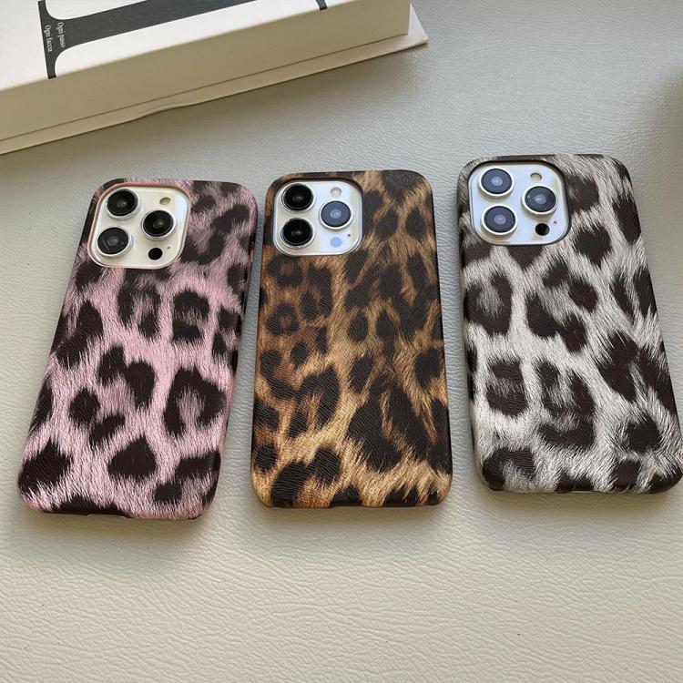 Custodia per telefono in PU con stampa leopardata e texture effetto pelle., For iPhone 13 Pro, For iPhone 13, For iPhone 12, For iPhone 12 Pro Max, For iPhone 12 Pro, For iPhone 11 Pro Max, For iPhone 11, For iPhone 11 Pro