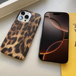 Custodia per telefono in PU con stampa leopardata e texture effetto pelle., For iPhone 17 Pro Max, For iPhone 17 Pro, For iPhone 17, For iPhone 16 Pro Max, For iPhone 16 Pro, For iPhone 16 Plus, For iPhone 16, For iPhone 15 Pro Max