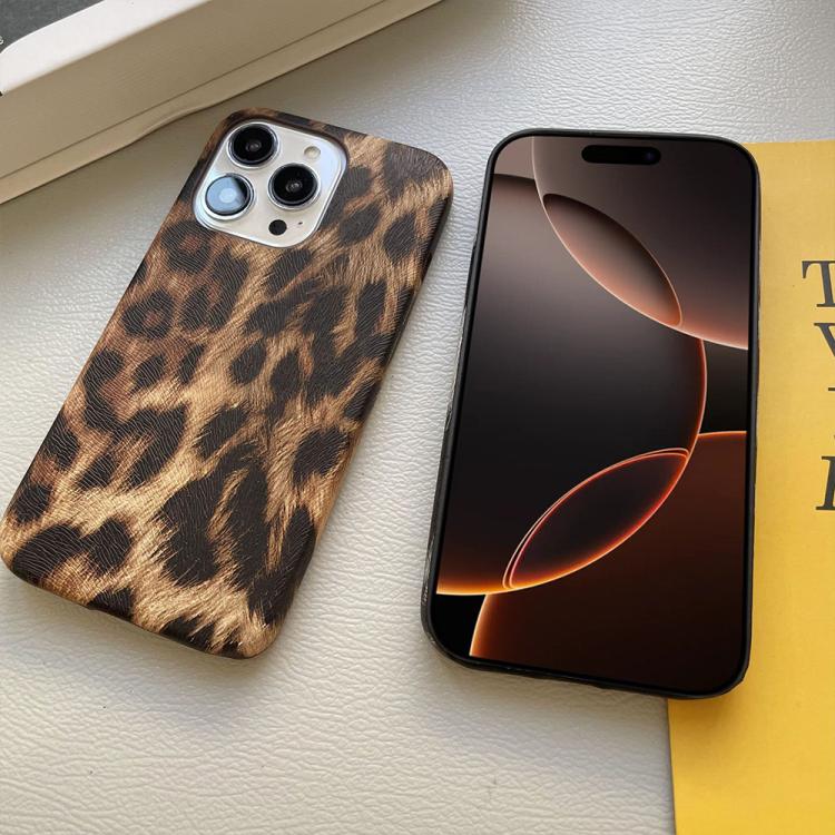 Custodia per telefono in PU con stampa leopardata e texture effetto pelle., For iPhone 13 Pro, For iPhone 13, For iPhone 12, For iPhone 12 Pro Max, For iPhone 12 Pro, For iPhone 11 Pro Max, For iPhone 11, For iPhone 11 Pro