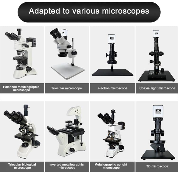 Telecamera per microscopio industriale TAIDA TD-4KAF con rilevamento dei bordi CCD a 60 fps e risoluzione 4K, EU Plug, UK Plug, US Plug