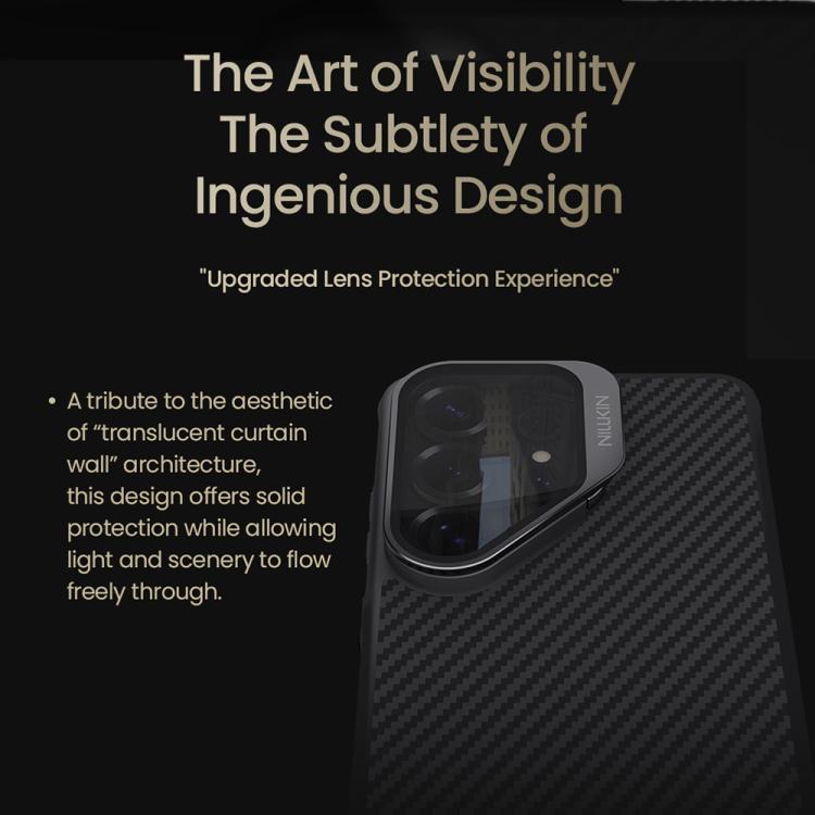 NILLKIN Custodia magnetica per telefono CamShield in CarboProp nero traslucido, For Samsung Galaxy S26 Ultra 5G, For Samsung Galaxy S25 Ultra 5G