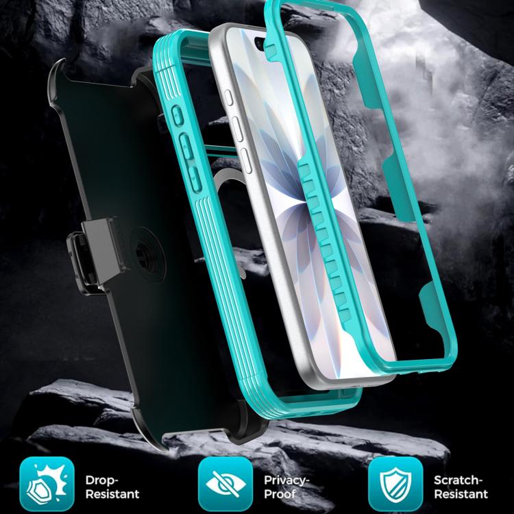 Custodia magnetica per telefono in acrilico a copertura totale con clip posteriore., For iPhone 17 Pro Max, For iPhone 17 Pro, For iPhone 17