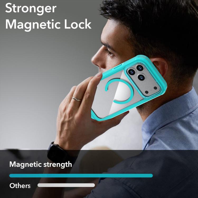 Custodia magnetica per telefono in acrilico a copertura totale con clip posteriore., For iPhone 17 Pro Max, For iPhone 17 Pro, For iPhone 17
