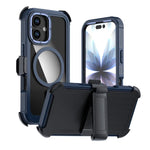 Custodia magnetica per telefono in acrilico a copertura totale con clip posteriore., For iPhone 17 Pro Max, For iPhone 17 Pro, For iPhone 17