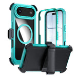 Custodia magnetica per telefono in acrilico a copertura totale con clip posteriore., For iPhone Air, For iPhone 16 Pro Max, For iPhone 16 Pro