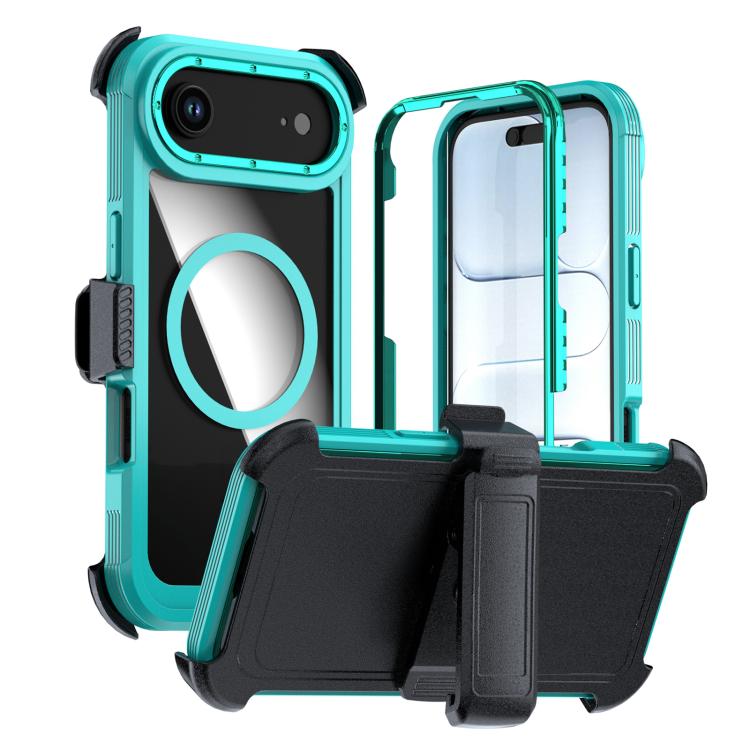 Custodia magnetica per telefono in acrilico a copertura totale con clip posteriore., For iPhone Air, For iPhone 16 Pro Max, For iPhone 16 Pro