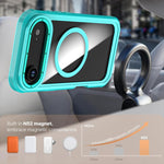 Custodia magnetica per telefono in acrilico a copertura totale con clip posteriore., For iPhone Air, For iPhone 16 Pro Max, For iPhone 16 Pro