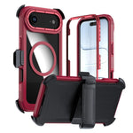 Custodia magnetica per telefono in acrilico a copertura totale con clip posteriore., For iPhone Air, For iPhone 16 Pro Max, For iPhone 16 Pro