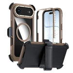 Custodia magnetica per telefono in acrilico a copertura totale con clip posteriore., For iPhone Air, For iPhone 16 Pro Max, For iPhone 16 Pro