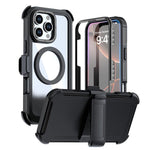 Custodia magnetica per telefono in acrilico a copertura totale con clip posteriore., For iPhone Air, For iPhone 16 Pro Max, For iPhone 16 Pro
