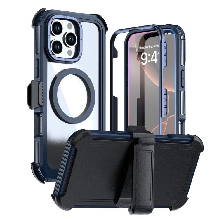 Custodia magnetica per telefono in acrilico a copertura totale con clip posteriore., For iPhone Air, For iPhone 16 Pro Max, For iPhone 16 Pro