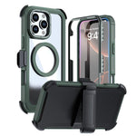 Custodia magnetica per telefono in acrilico a copertura totale con clip posteriore., For iPhone Air, For iPhone 16 Pro Max, For iPhone 16 Pro