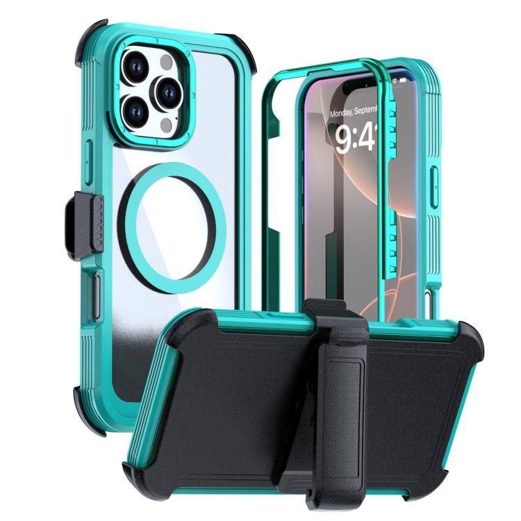 Custodia magnetica per telefono in acrilico a copertura totale con clip posteriore., For iPhone Air, For iPhone 16 Pro Max, For iPhone 16 Pro