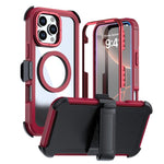 Custodia magnetica per telefono in acrilico a copertura totale con clip posteriore., For iPhone Air, For iPhone 16 Pro Max, For iPhone 16 Pro