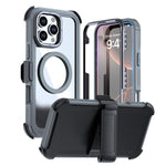 Custodia magnetica per telefono in acrilico a copertura totale con clip posteriore., For iPhone Air, For iPhone 16 Pro Max, For iPhone 16 Pro