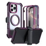 Custodia magnetica per telefono in acrilico a copertura totale con clip posteriore., For iPhone Air, For iPhone 16 Pro Max, For iPhone 16 Pro