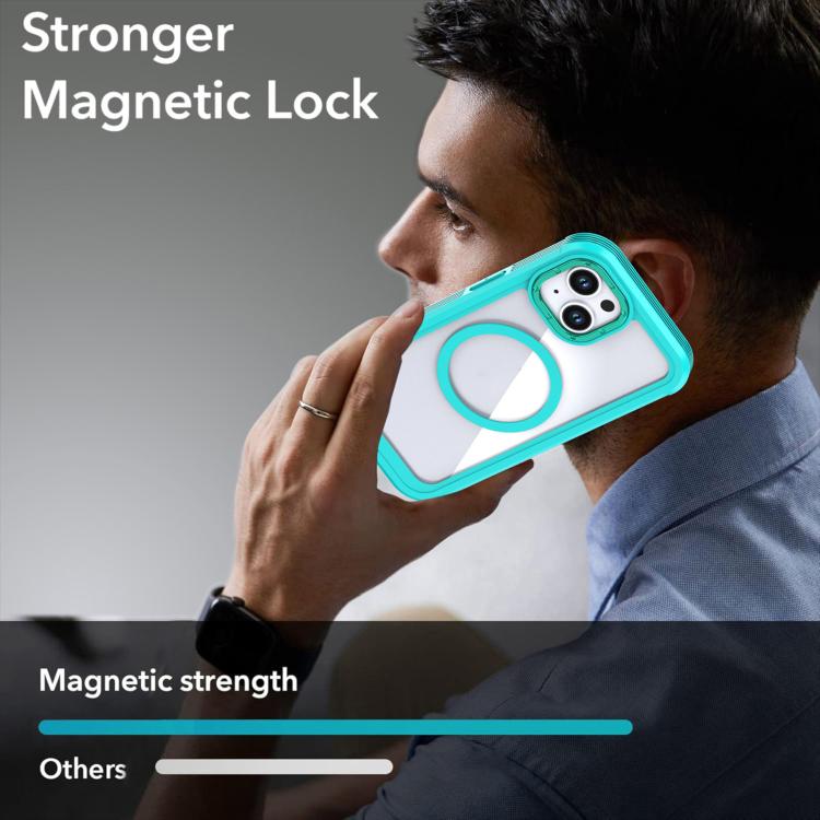 Custodia magnetica per telefono in acrilico a copertura totale con clip posteriore., For iPhone 14 / 13, For iPhone 14 Pro, For iPhone 14 Pro Max