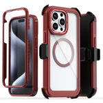Custodia magnetica per telefono in acrilico a copertura totale con clip posteriore., For iPhone 14 / 13, For iPhone 14 Pro, For iPhone 14 Pro Max