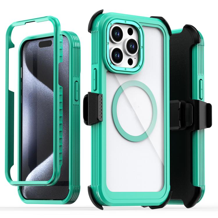 Custodia magnetica per telefono in acrilico a copertura totale con clip posteriore., For iPhone 14 / 13, For iPhone 14 Pro, For iPhone 14 Pro Max